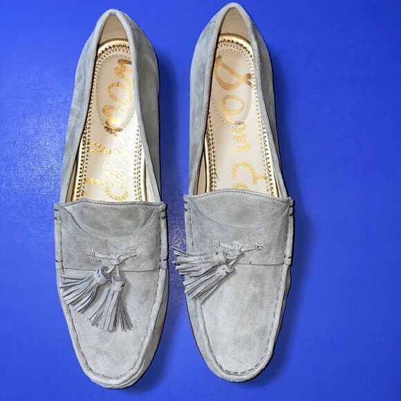NWOT Sam Edelman Therese Gray suedes loafers - Picture 1 of 10